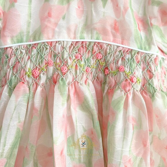 NWT Pretty Girls Embroidered Smocked Dress Boutique Special Occassion Fo… - Picture 5 of 6